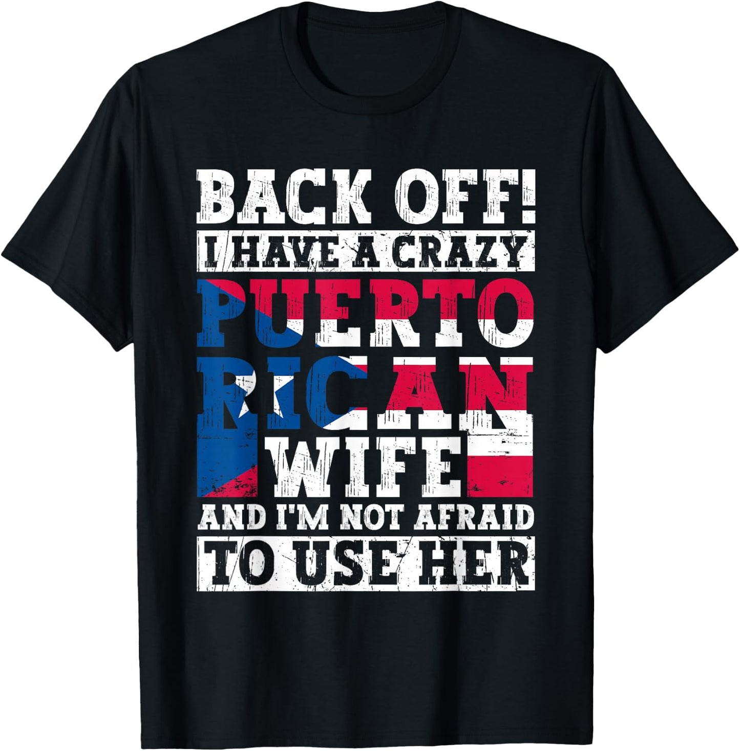 Funny Puerto Rican Heritage Puerto Rico Flag Roots T-Shirt - T-Shirt | Black
