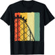 Cute Vintage Roller Coaster Design Men Women Amusement Park T-Shirt - T-Shirt | Black