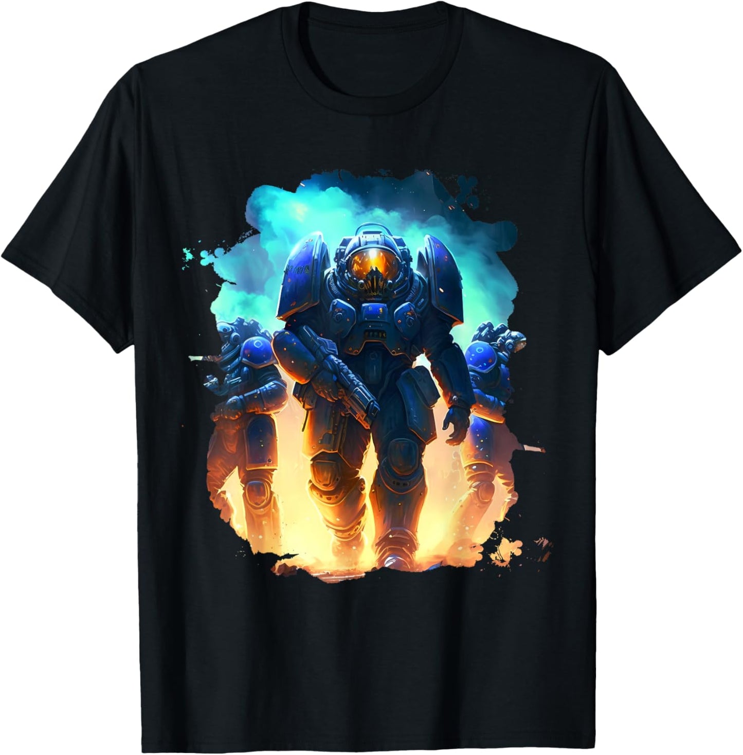 Heroes in Space The Amazing Space Marines T-Shirt - T-Shirt | Black