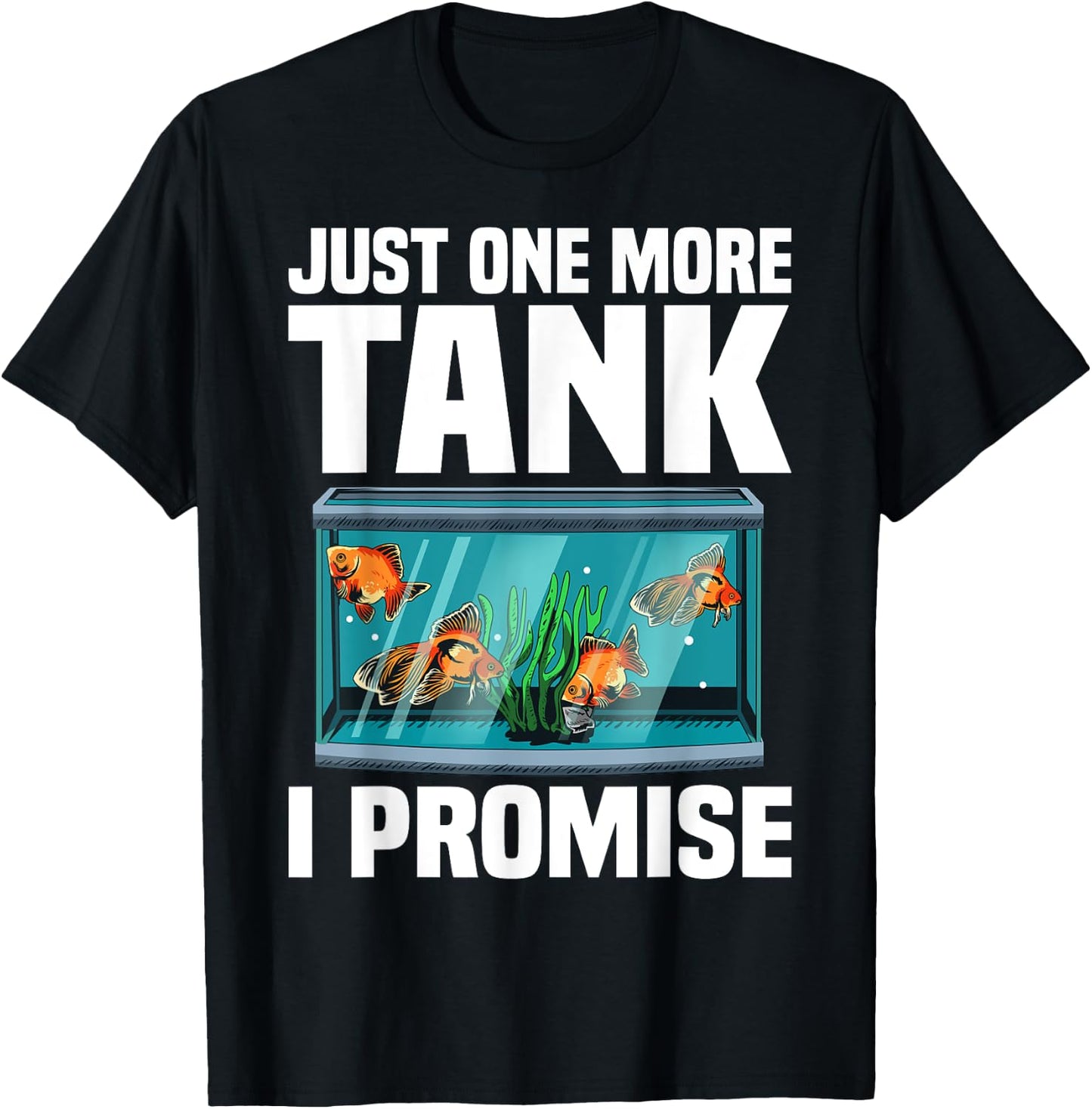 Funny Aquarium Designs Women Fish Tank Fishkeeping T-Shirt - T-Shirt | Black