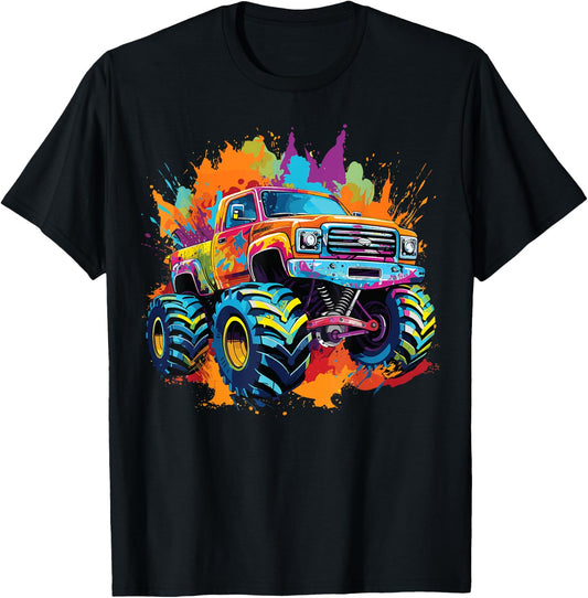 Monster Truck for toddlers Youth & Adults T-Shirt - T-Shirt | Black