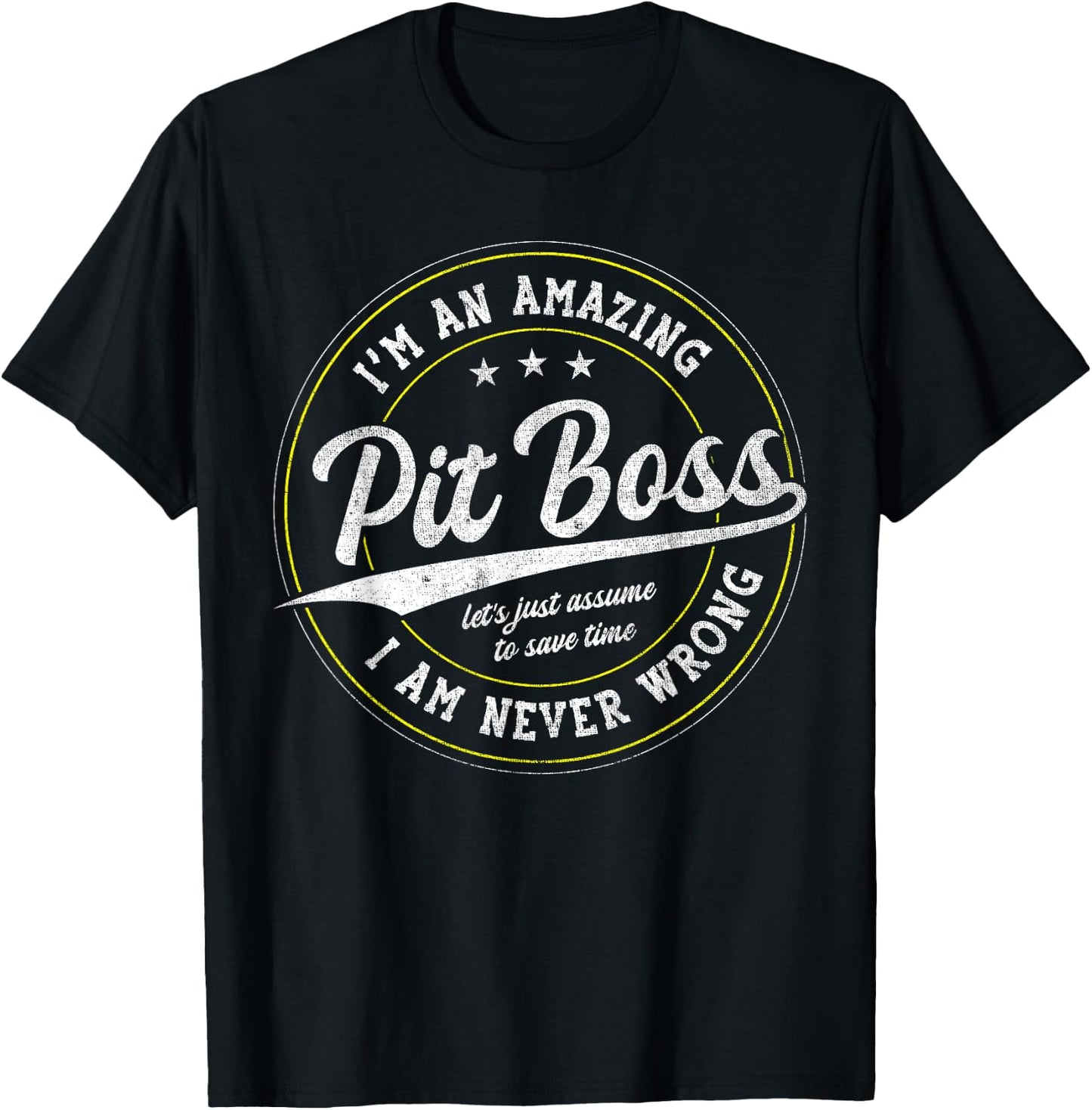 Amazing Pit Boss T-Shirt - T-Shirt | Black