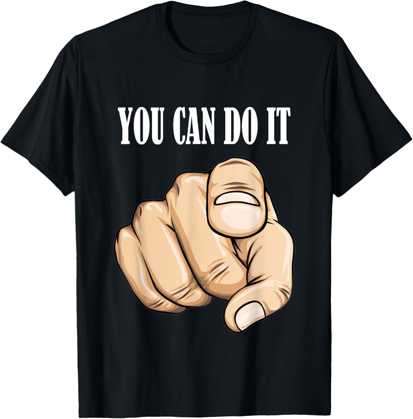 You can do it Graphic Printed T-Shirt - T-Shirt | Black