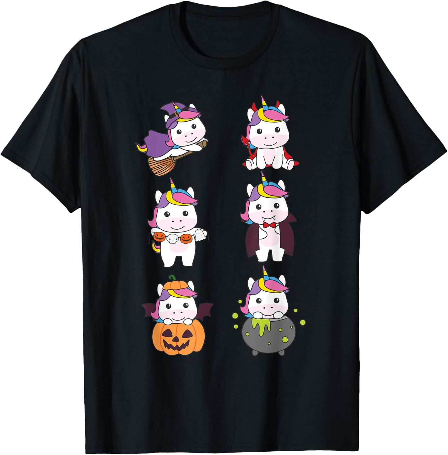 Unicorn Halloween Costume Unicorns Halloween T-Shirt - T-Shirt | Black