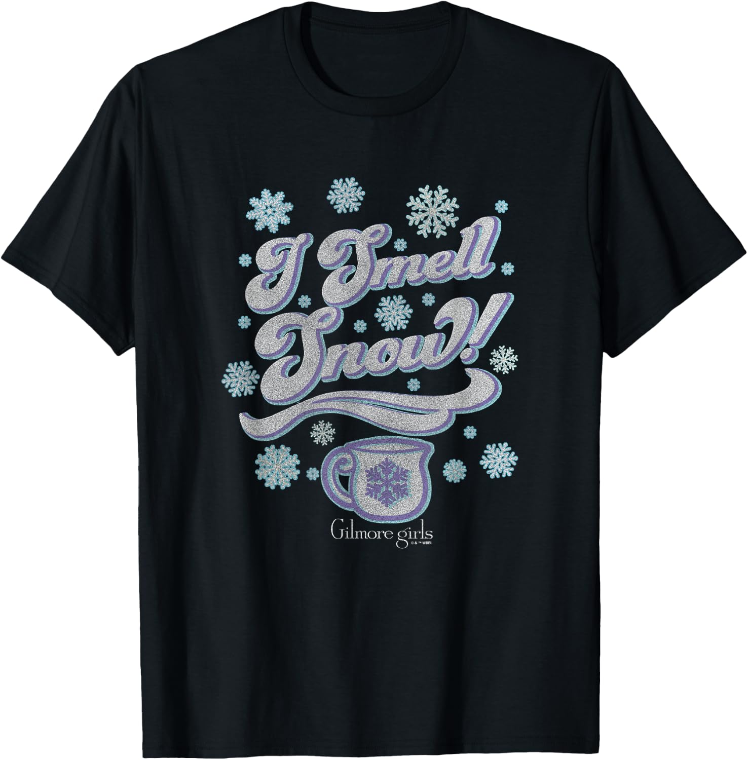 Gilmore Girls Christmas I Smell Snow! Vintage Logo T-Shirt - T-Shirt | Black