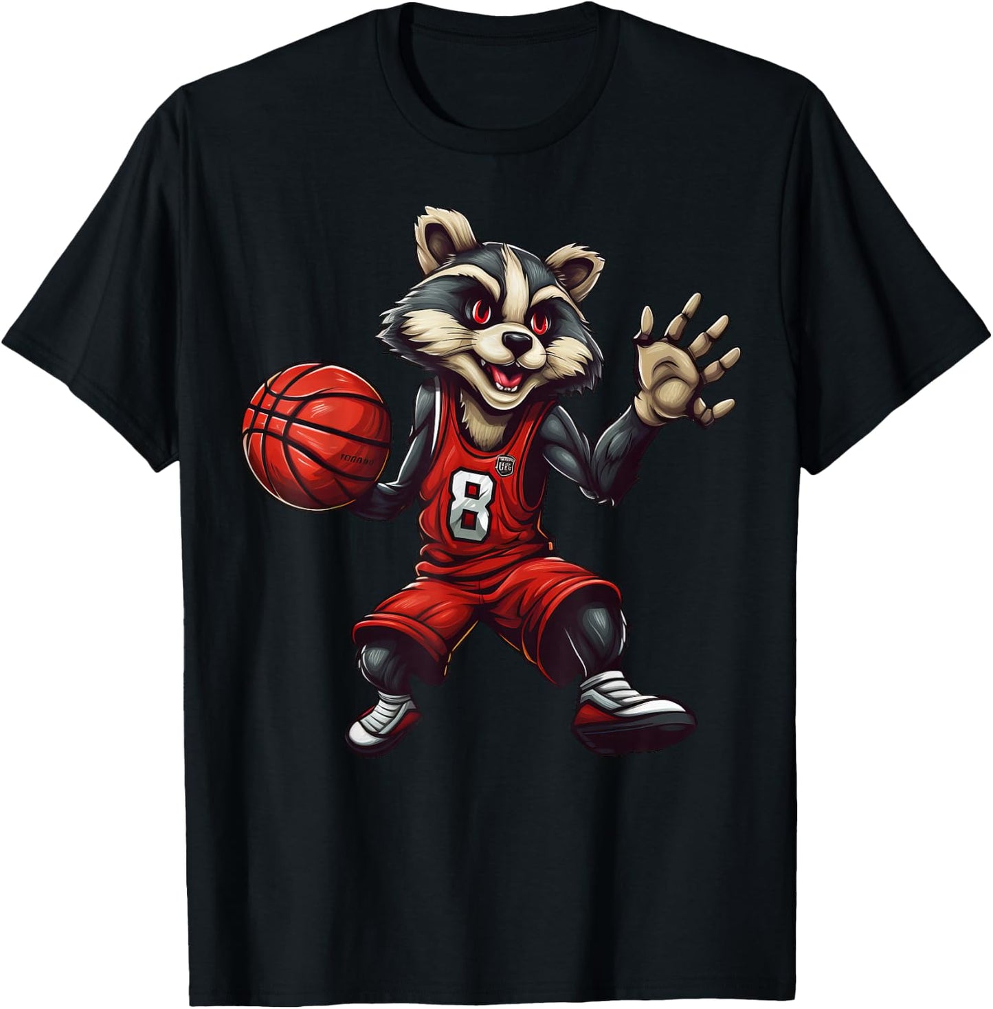 Basketball Badger T-Shirt - T-Shirt | Black