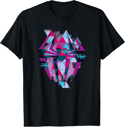 Marvel Spider-Man Across The Spider-Verse Part 1 Poly Spider T-Shirt - T-Shirt | Black