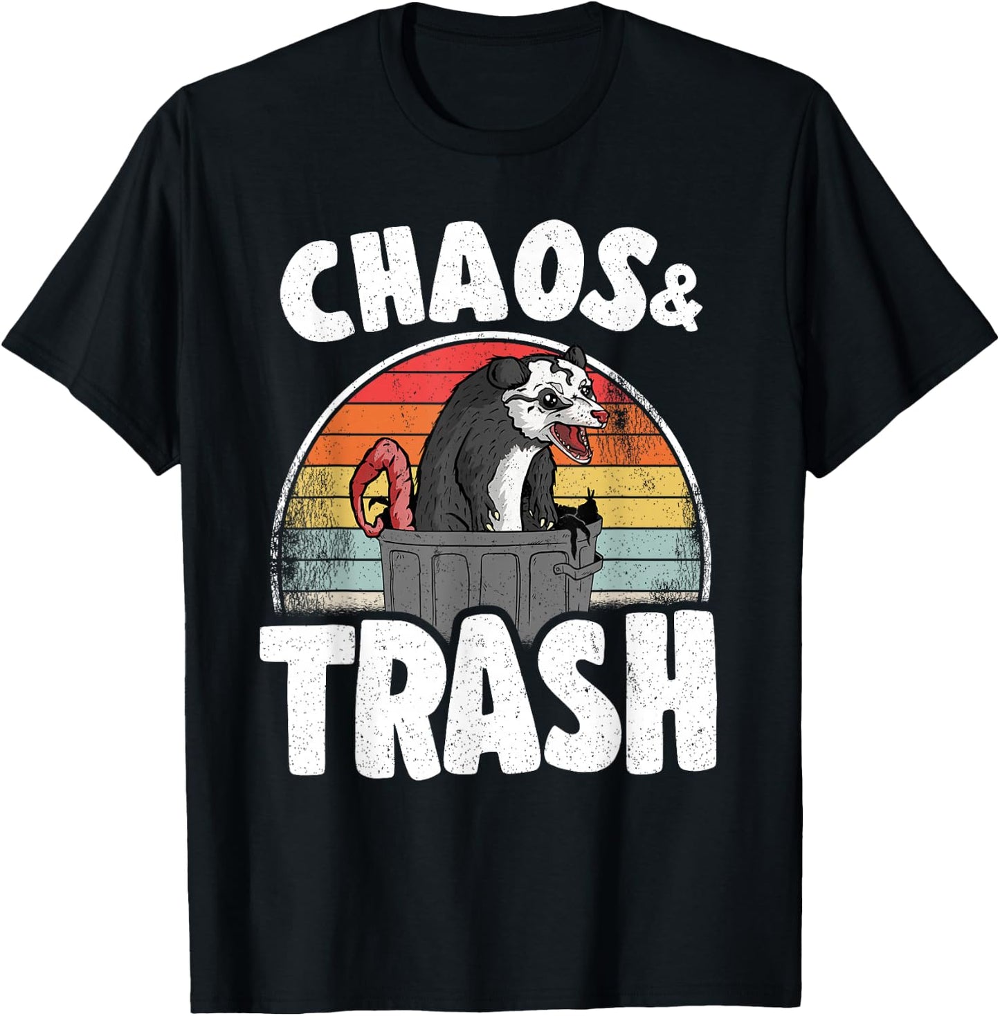Chaos & Trash Opossum Lover Possum T-Shirt - T-Shirt | Black
