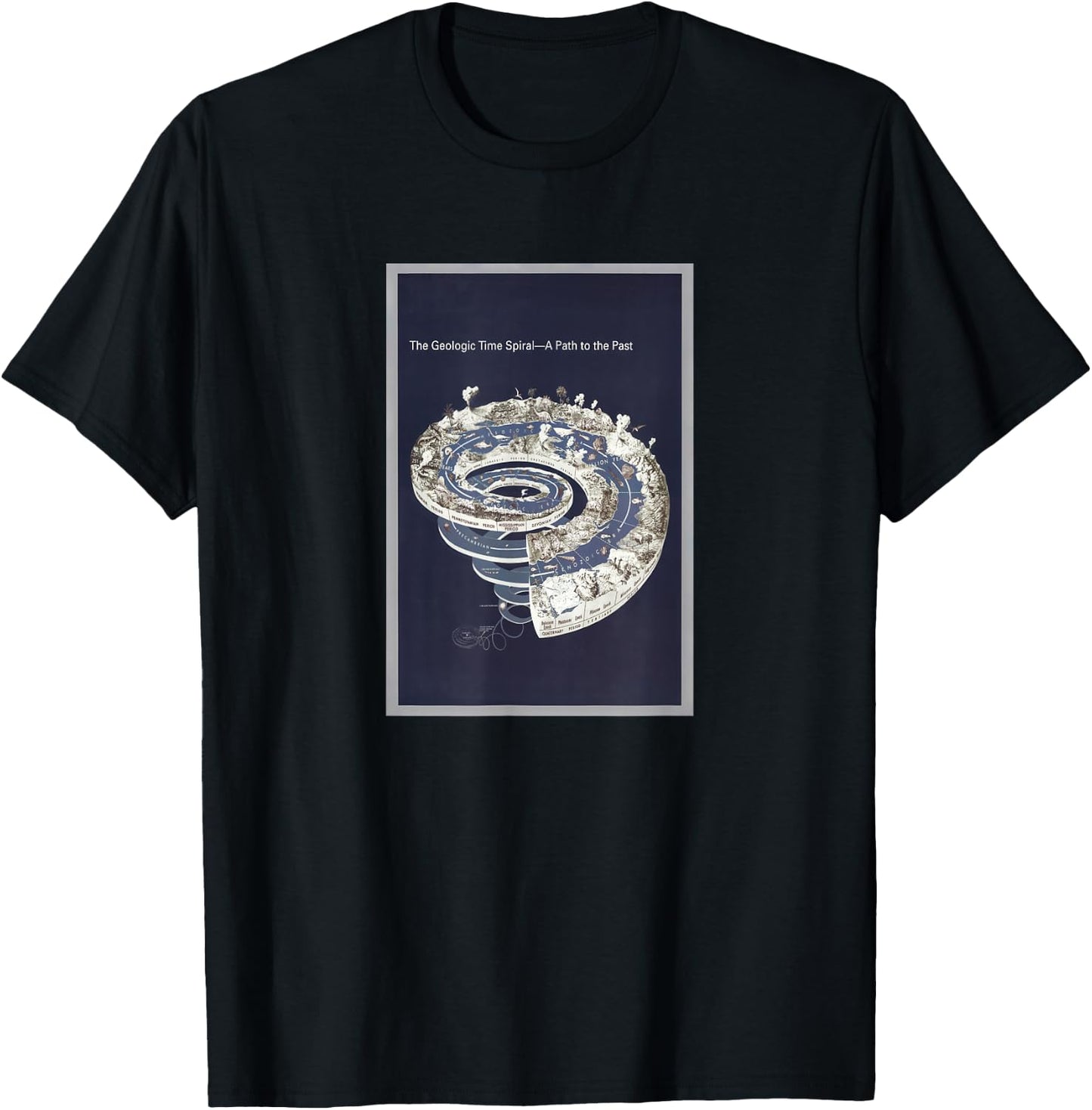 Geologic Timeline Diagram (2008) T-Shirt - T-Shirt | Black