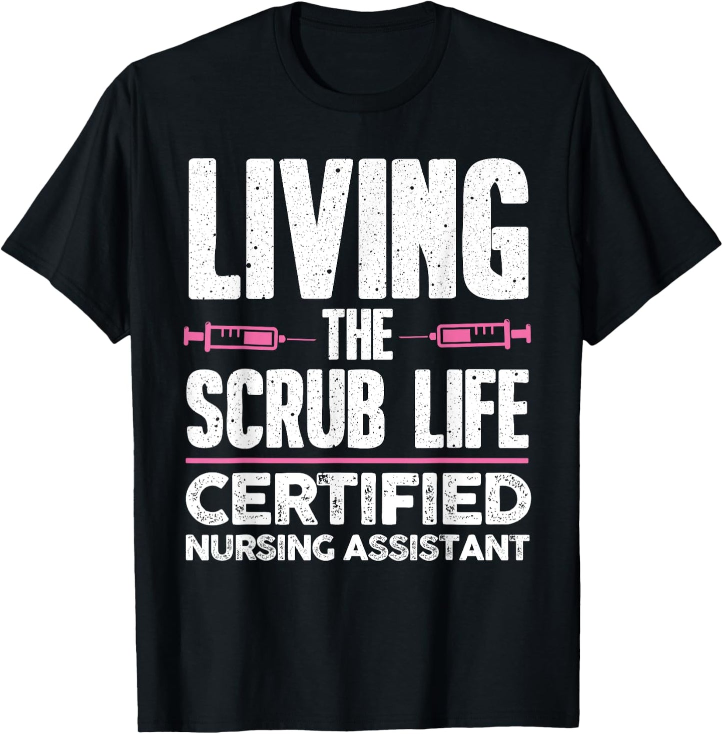 Funny Nursing Assistant Women Nursing Scrub Medical T-Shirt - T-Shirt | Black