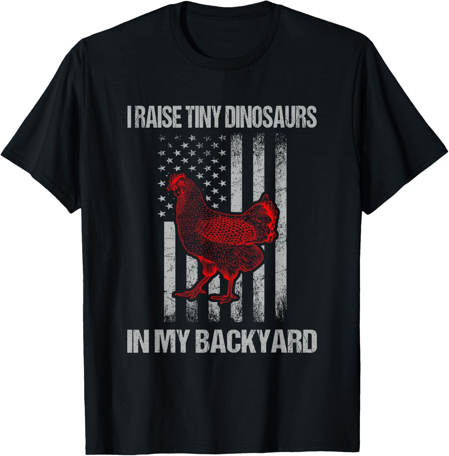 Retro Funny Future Backyard Chicken Farmer T-Shirt - T-Shirt | Black