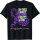Hodgkin's Lymphoma Awareness Month Purple Ribbon T-Shirt - T-Shirt | Black