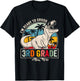 I'm Ready To Crush 3rd Grade Dinosaur Boys Back To School T-Shirt - T-Shirt | Black
