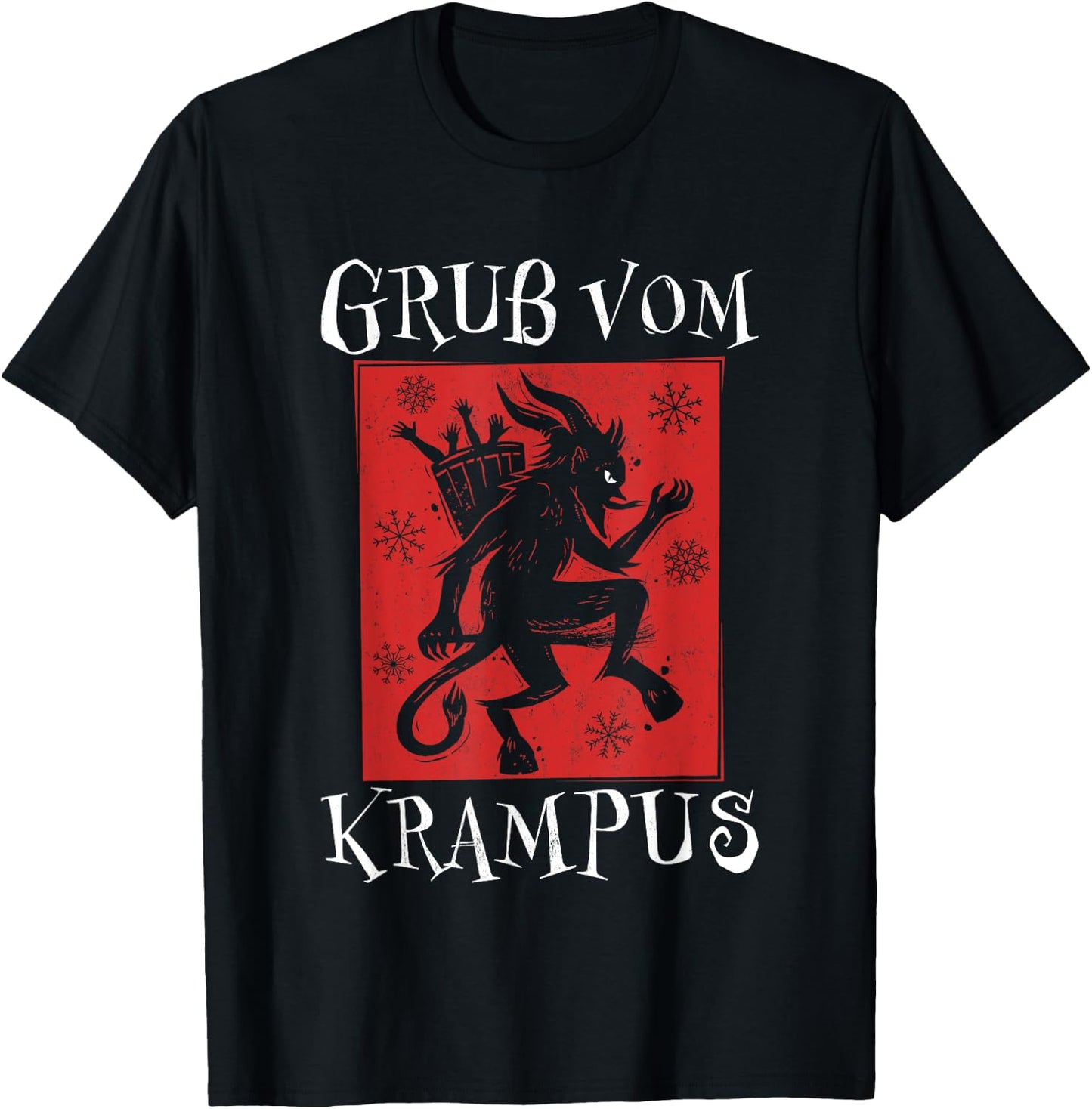Kramperl Christmas Demon Santa's Helper Gruss Vom Krampus T-Shirt - T-Shirt | Black