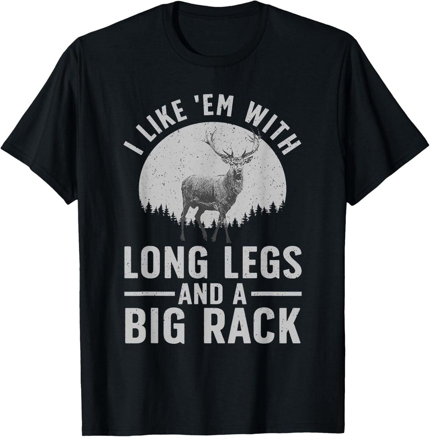 Cool Deer Hunting Art Women Hunting Wildlife Hunter T-Shirt - T-Shirt | Black