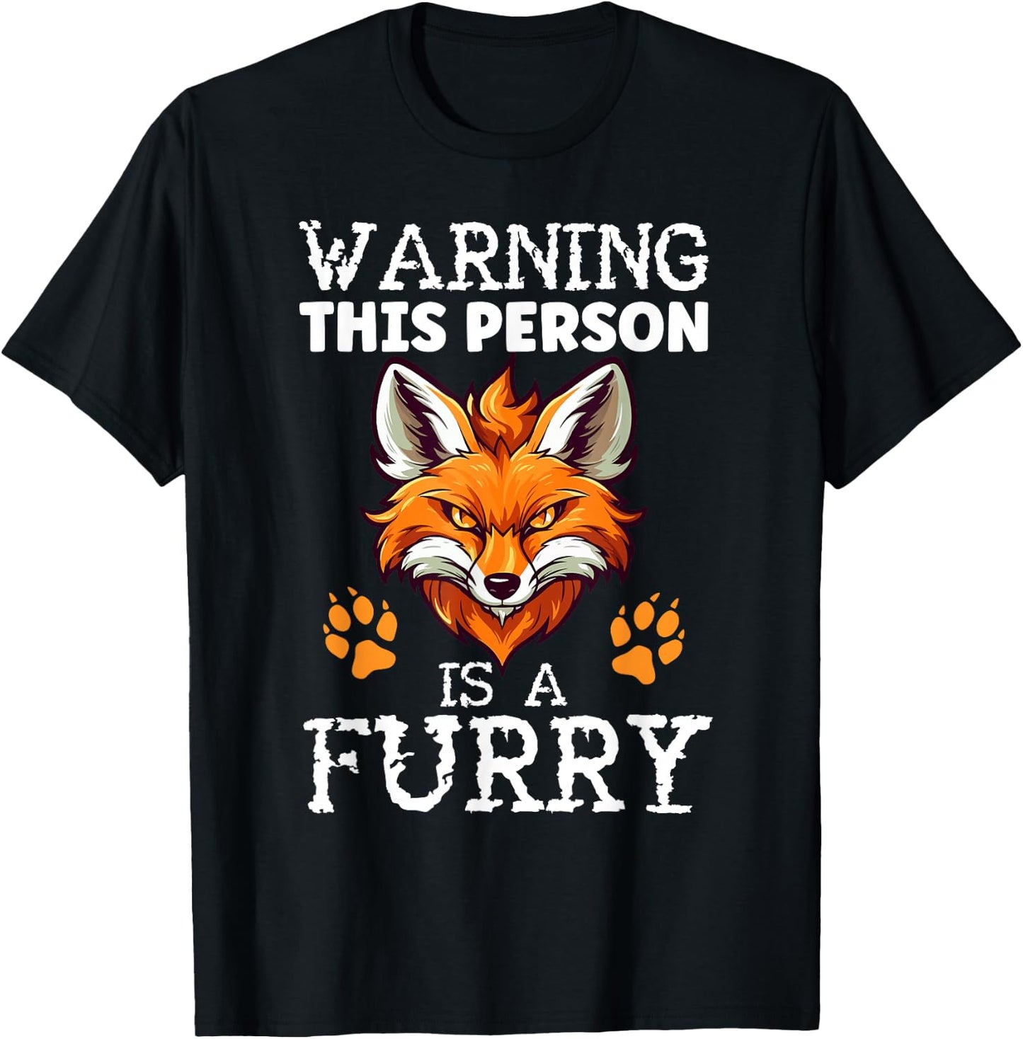 Furry Fandom Fursona Fursuit Wolf This Person Is A Furry T-Shirt - T-Shirt | Black