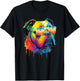 Groovy Retro English Bulldog - Dog Animal Lover Puppy Owner T-Shirt - T-Shirt | Black