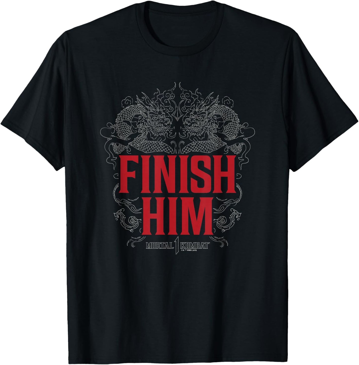Mortal Kombat - MK Finish Him T-Shirt - T-Shirt | Black
