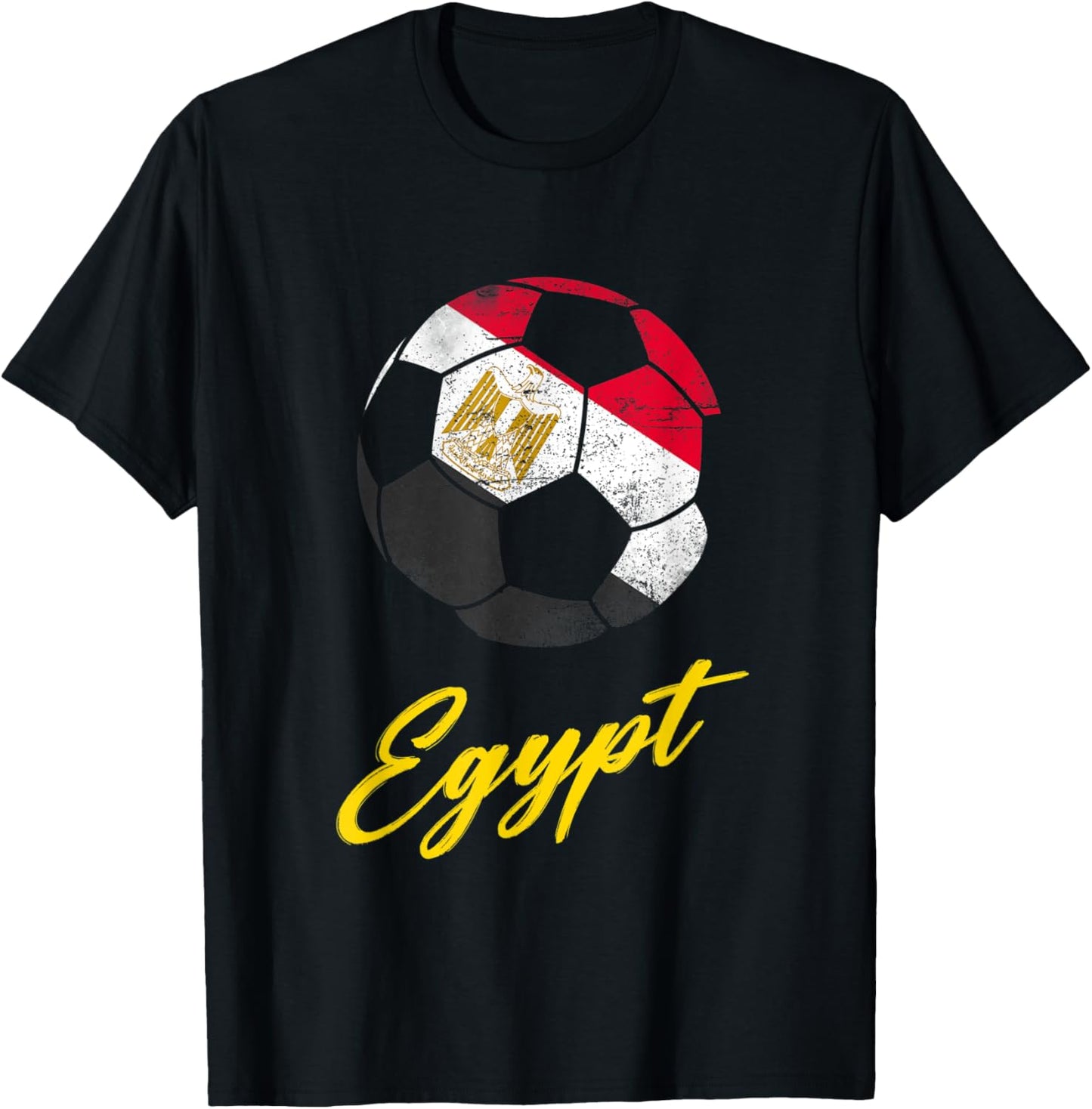 Egypt,Egypt Soccer Ball,Egyptian,Egypt flag. T-Shirt - T-Shirt | Black
