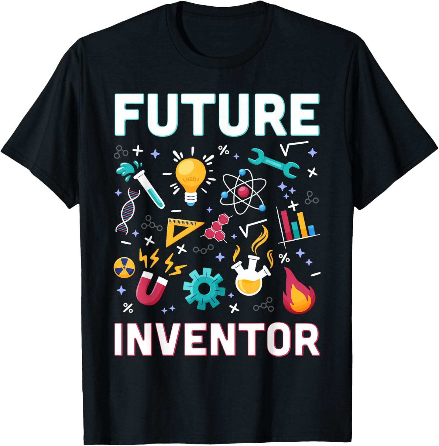 Future Inventor Exploration Invention Smart Creator Kids T-Shirt - T-Shirt | Black