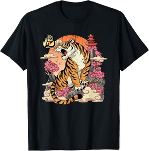 Year Of The Tiger Chinese Lunar New Year T-Shirt - T-Shirt | Black