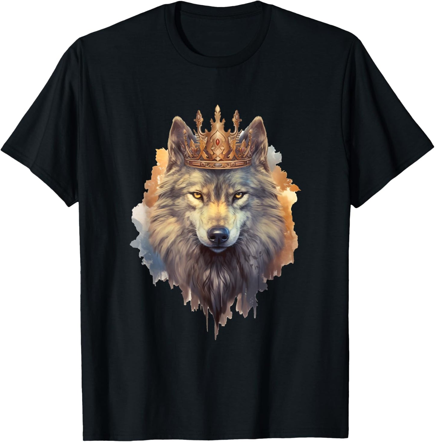Wolf King T-Shirt - T-Shirt | Black