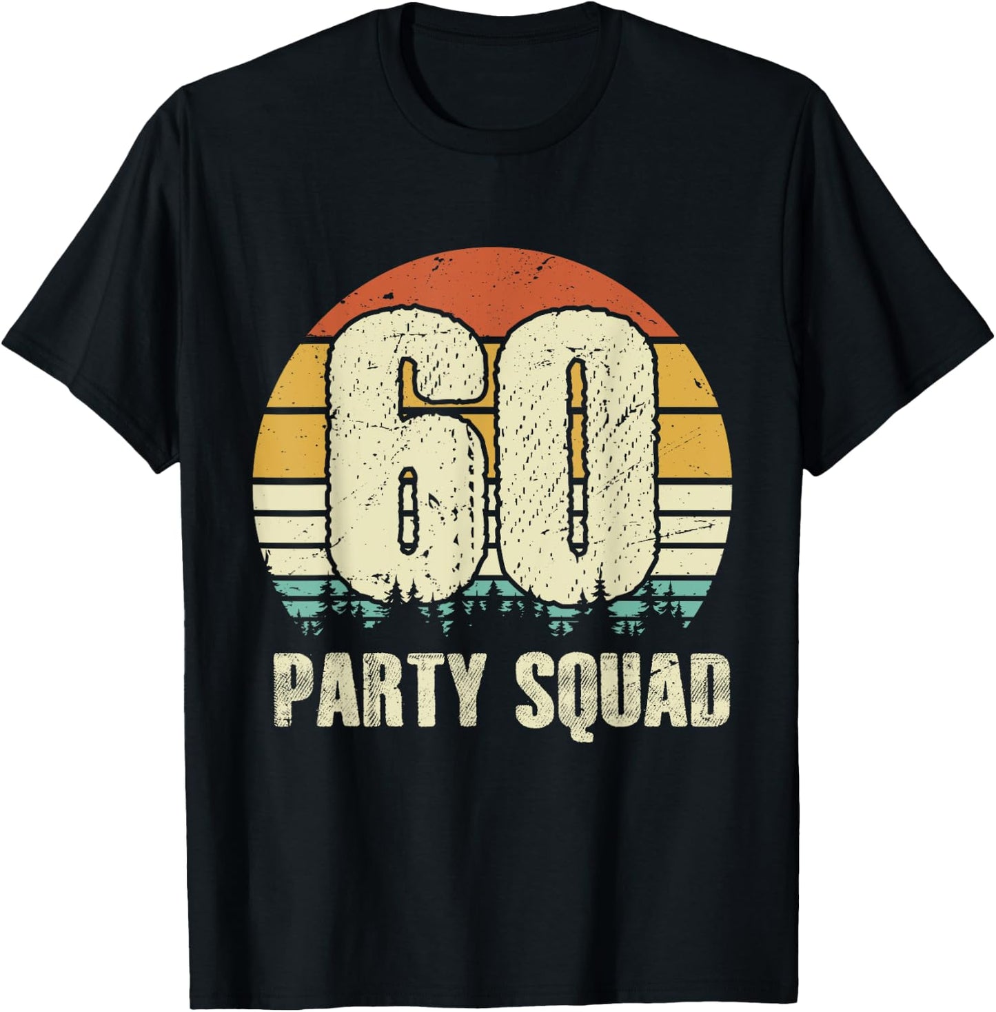 60 Years Legend 60th Birthday Party Crew Squad Group His/Her T-Shirt - T-Shirt | Black