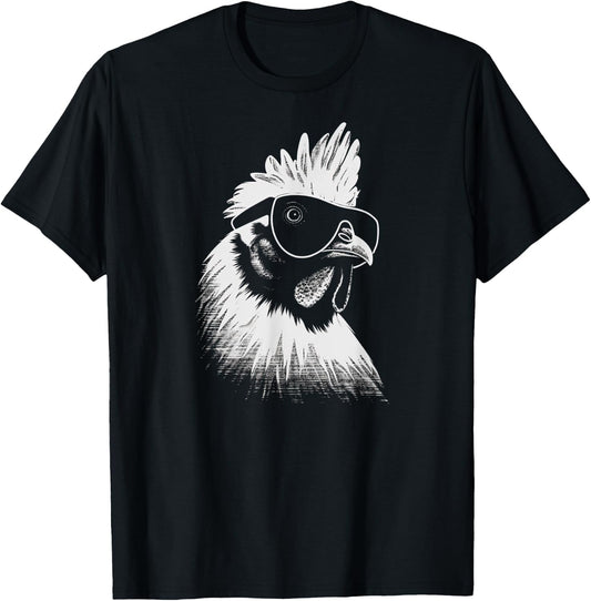 Funny Chicken cool Graffiti Urban art street T-Shirt - T-Shirt | Black