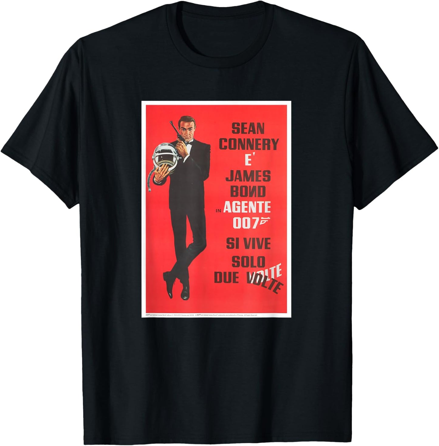 Official James Bond 007 You Only Live Twice T-Shirt - T-Shirt | Black