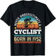 Cyclist born in 1952 70th Birthday Cycling Gift T-Shirt - T-Shirt | Black