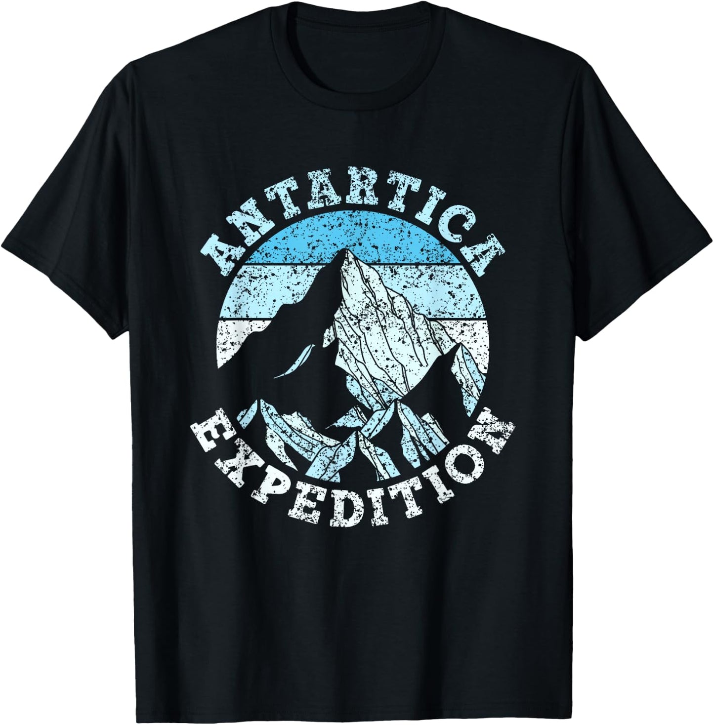 Antarctic Expedition Antarctica South Pole Retro Antarctica T-Shirt - T-Shirt | Black