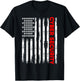 Cybersecurity Engineer IT Tech Cyber Security American Flag Women Men T-Shirt - T-Shirt | Black