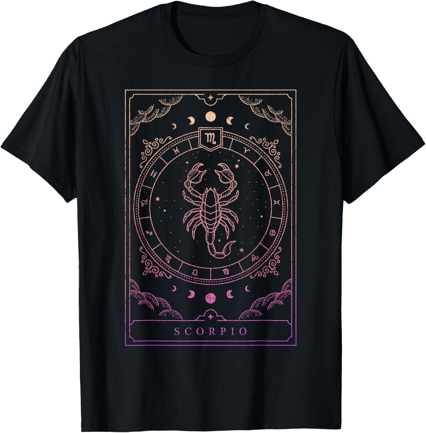 Women's Zodiac Sign Scorpio T-Shirt - T-Shirt | Black