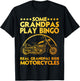 Funny Motorcycle For Grandpa Dad Motorcycle Lovers Riders T-Shirt - T-Shirt | Black