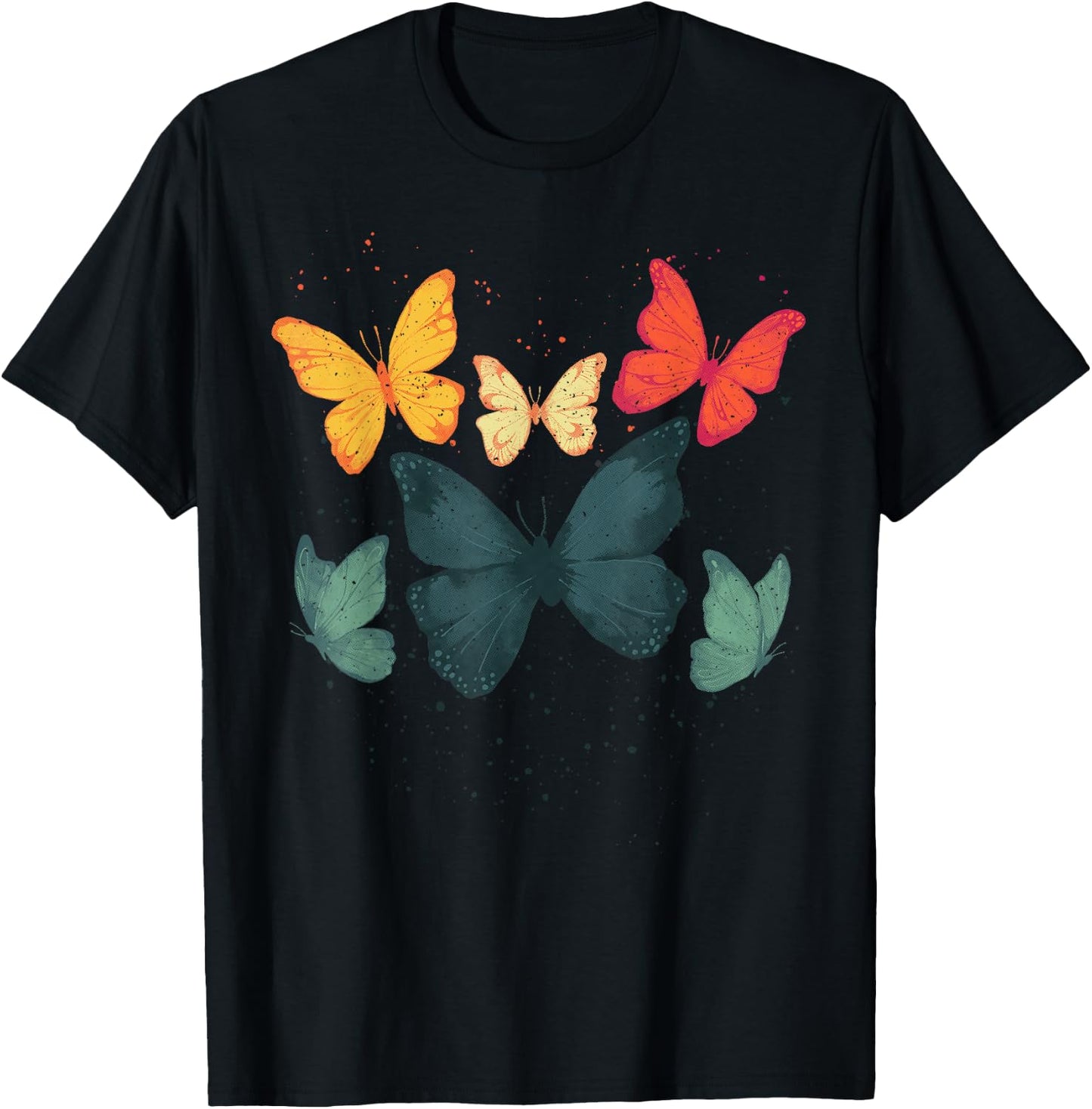 Cool Butterfly Art Women Monarch Butterfly Lover T-Shirt - T-Shirt | Black