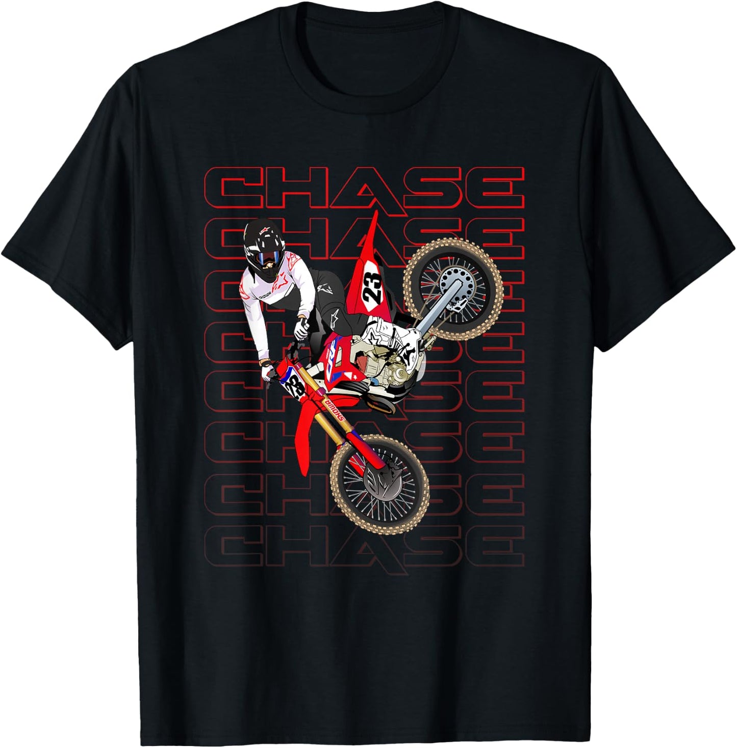 CS23 Chase Motocross Supercross Sexton T-Shirt - T-Shirt | Black
