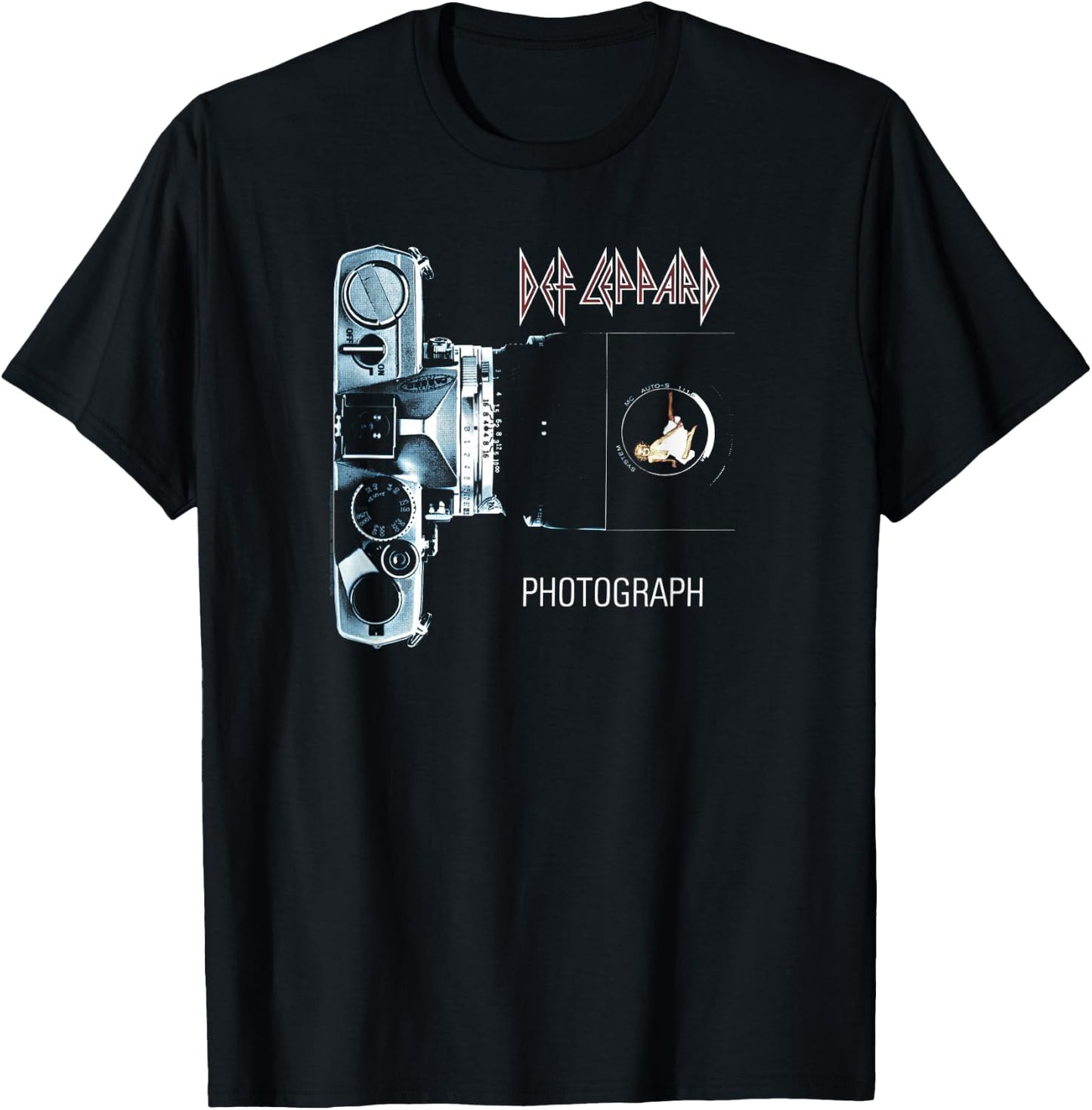 Def Leppard Official Photograph - -Adults, Black, Small, Short Sleeve T-Shirt - T-Shirt | Black