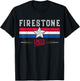 Firestone Retro Vintage Shirt Gift Women Men Kids T-Shirt - T-Shirt | Black