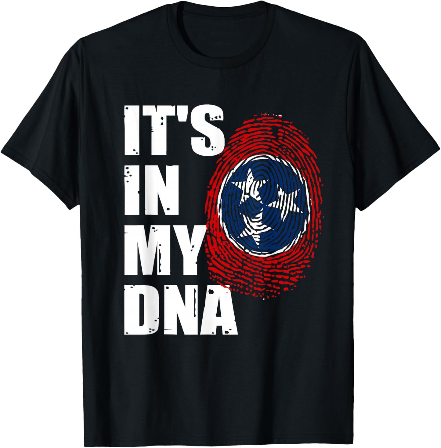 Retro Grunge Vintage Tennessee State Flag Tennessee Country T-Shirt - T-Shirt | Black