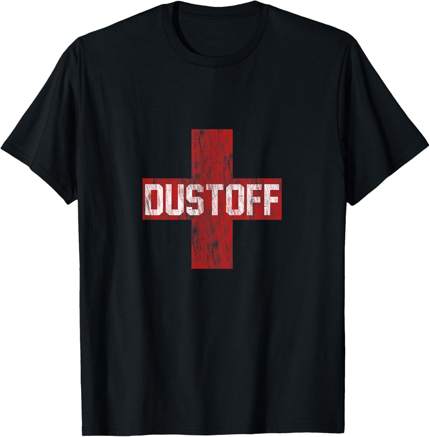 Dustoff Cross Faded T-Shirt - T-Shirt | Black