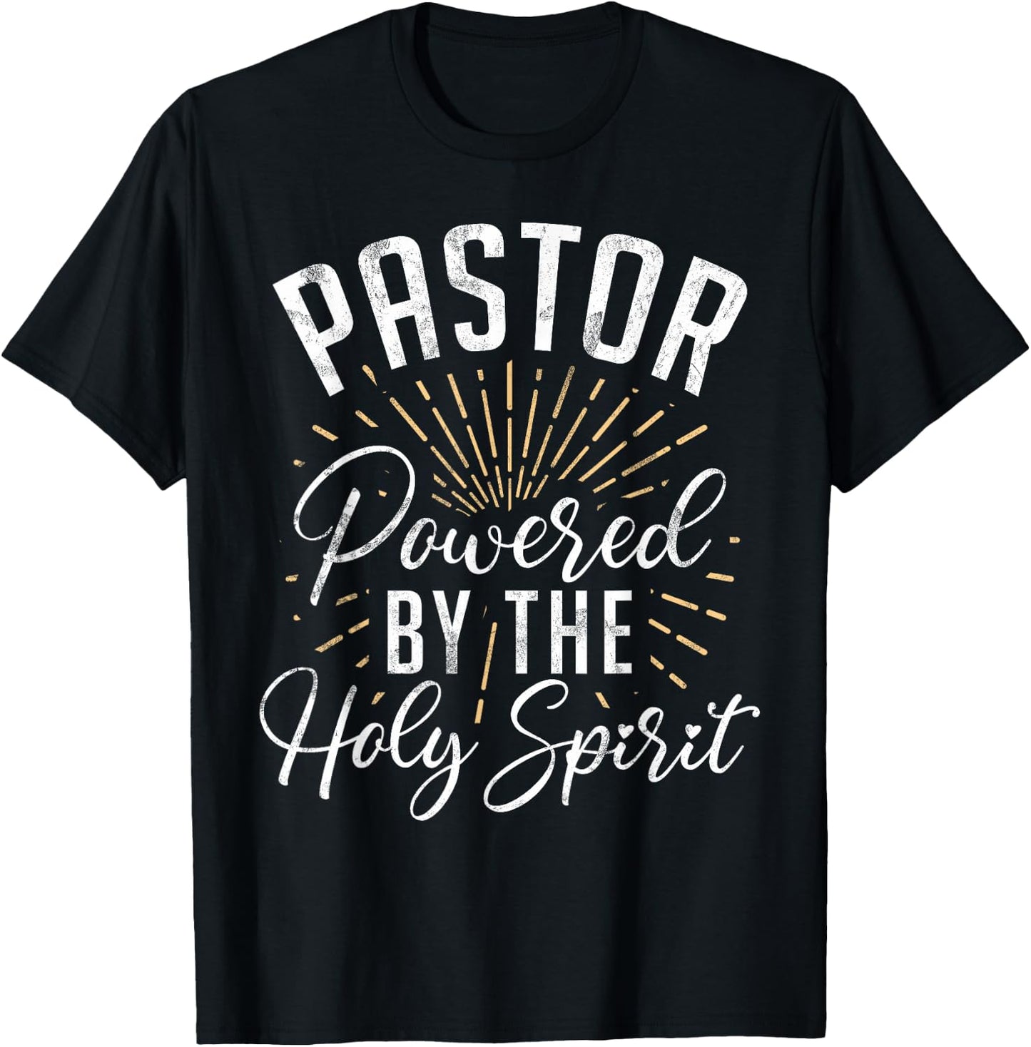 Pastor Powered by The Holy Spirit Pastor T-Shirt - T-Shirt | Black