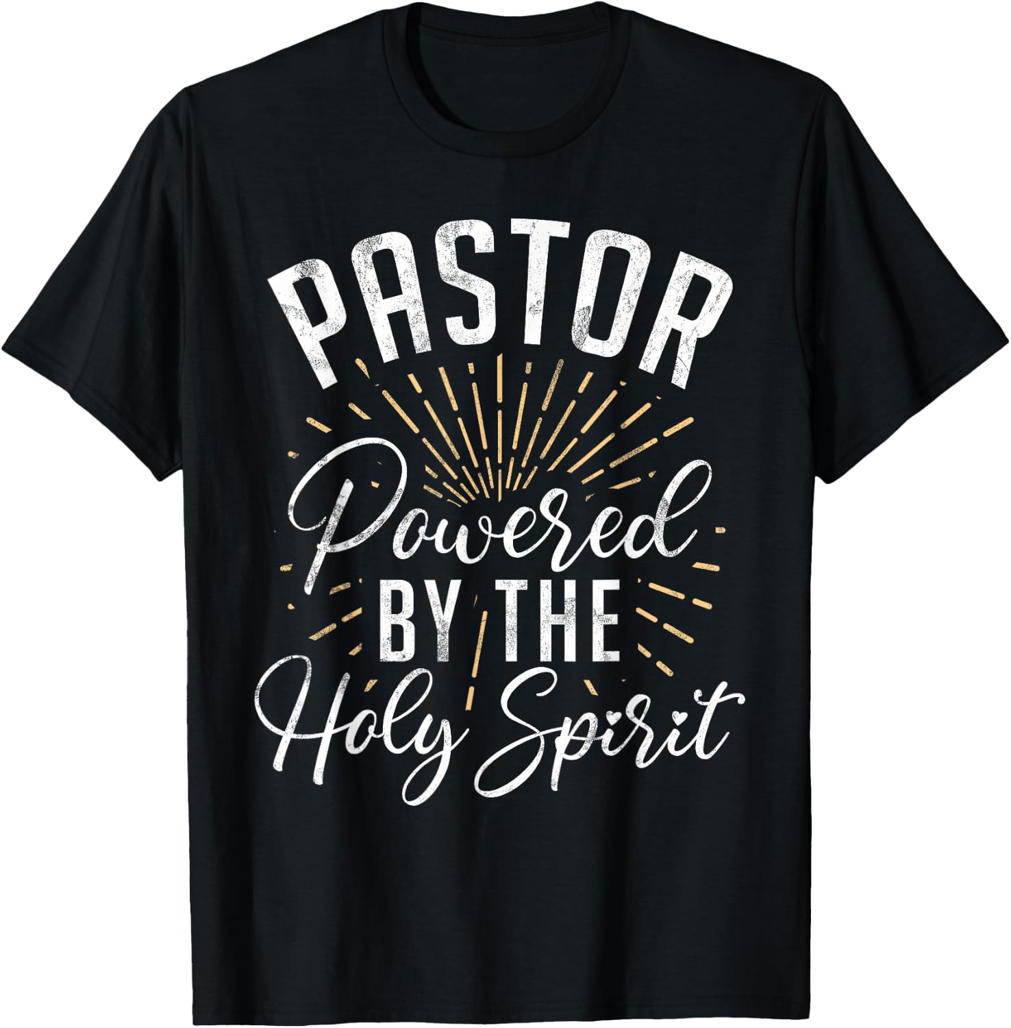 Pastor Powered by The Holy Spirit Pastor T-Shirt - T-Shirt | Black