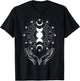 Celestial Moon Phases Astrology Enchantment T-Shirt - T-Shirt | Black