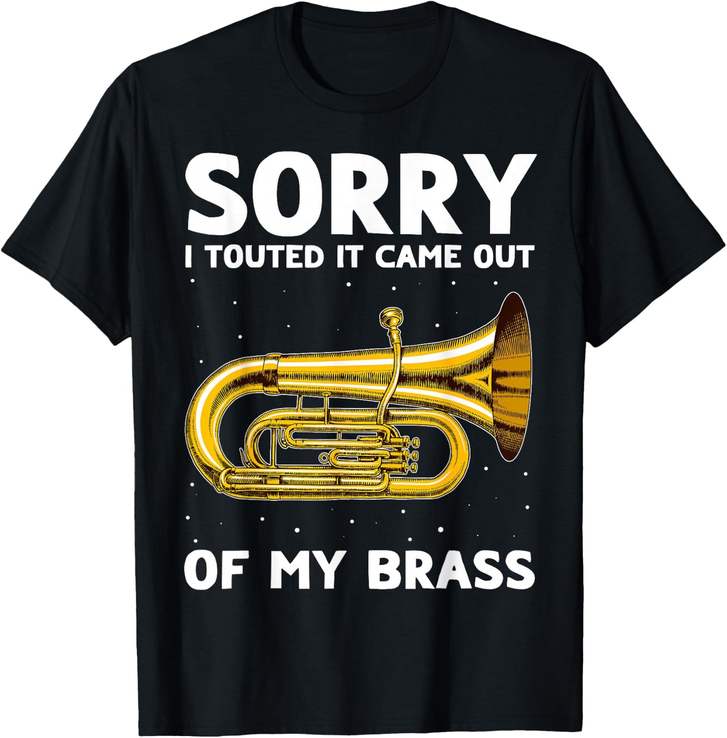 French Horn Double Tonguing Mellophone Player T-Shirt - T-Shirt | Black