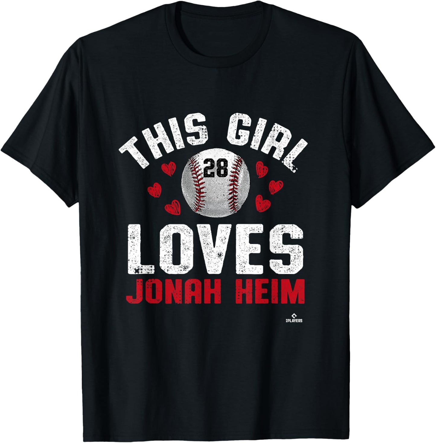 This Girl Loves Jonah Home Jonah Home Texas MLBPA T-Shirt - T-Shirt | Black