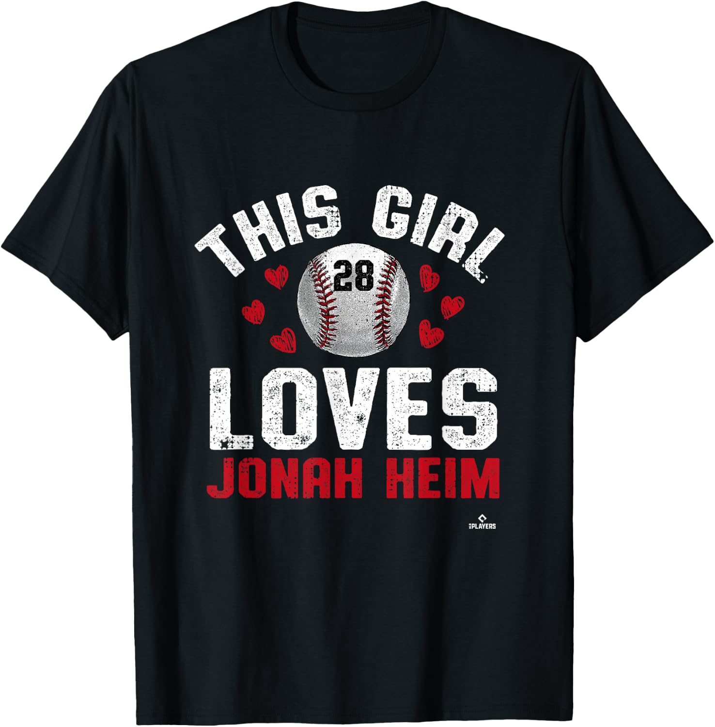 This Girl Loves Jonah Home Jonah Home Texas MLBPA T-Shirt - T-Shirt | Black