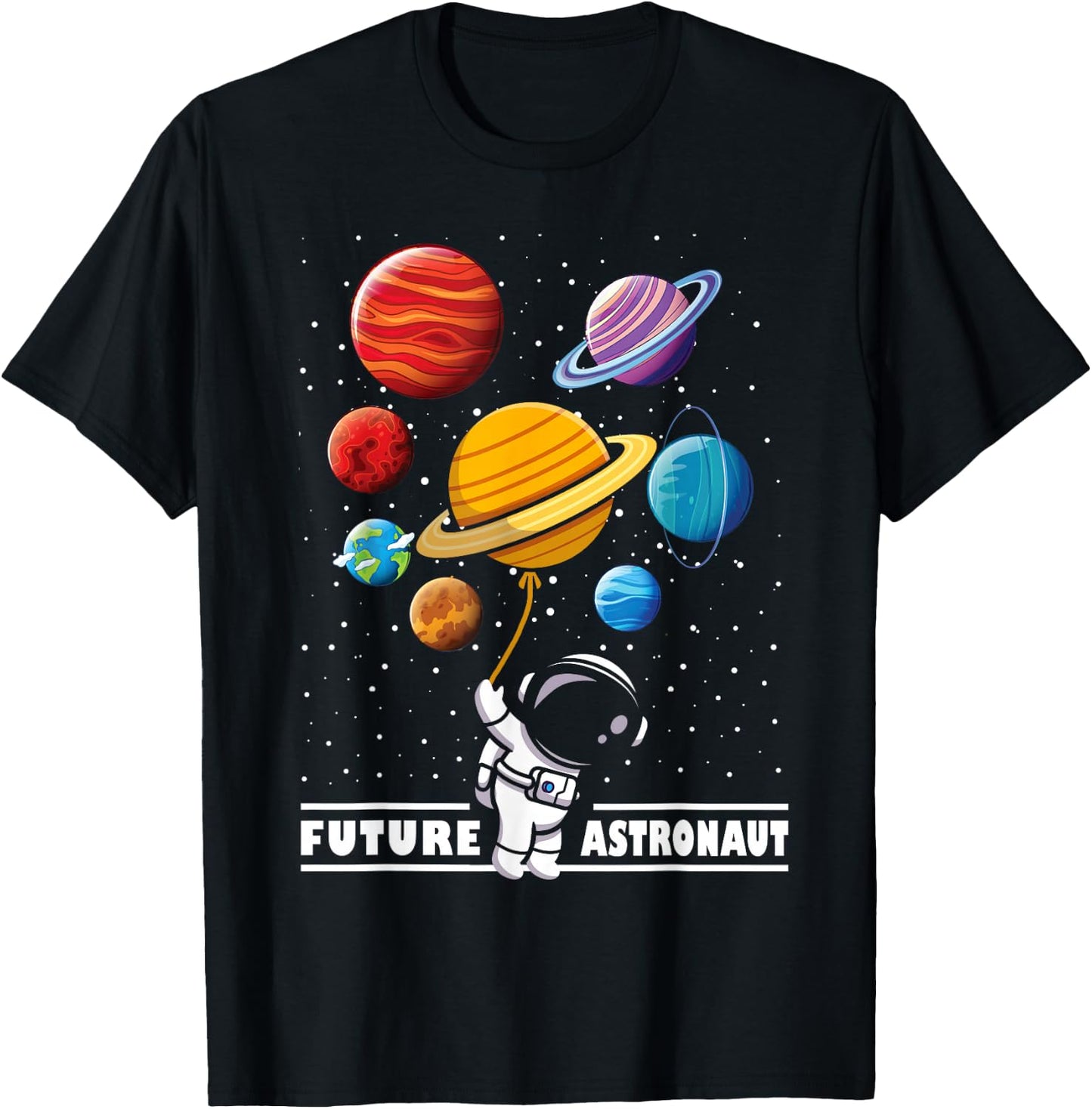 Future Astronaut Boy Girls Kids Birthday Graduation Gifts T-Shirt - T-Shirt | Black