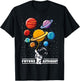 Future Astronaut Boy Girls Kids Birthday Graduation Gifts T-Shirt - T-Shirt | Black