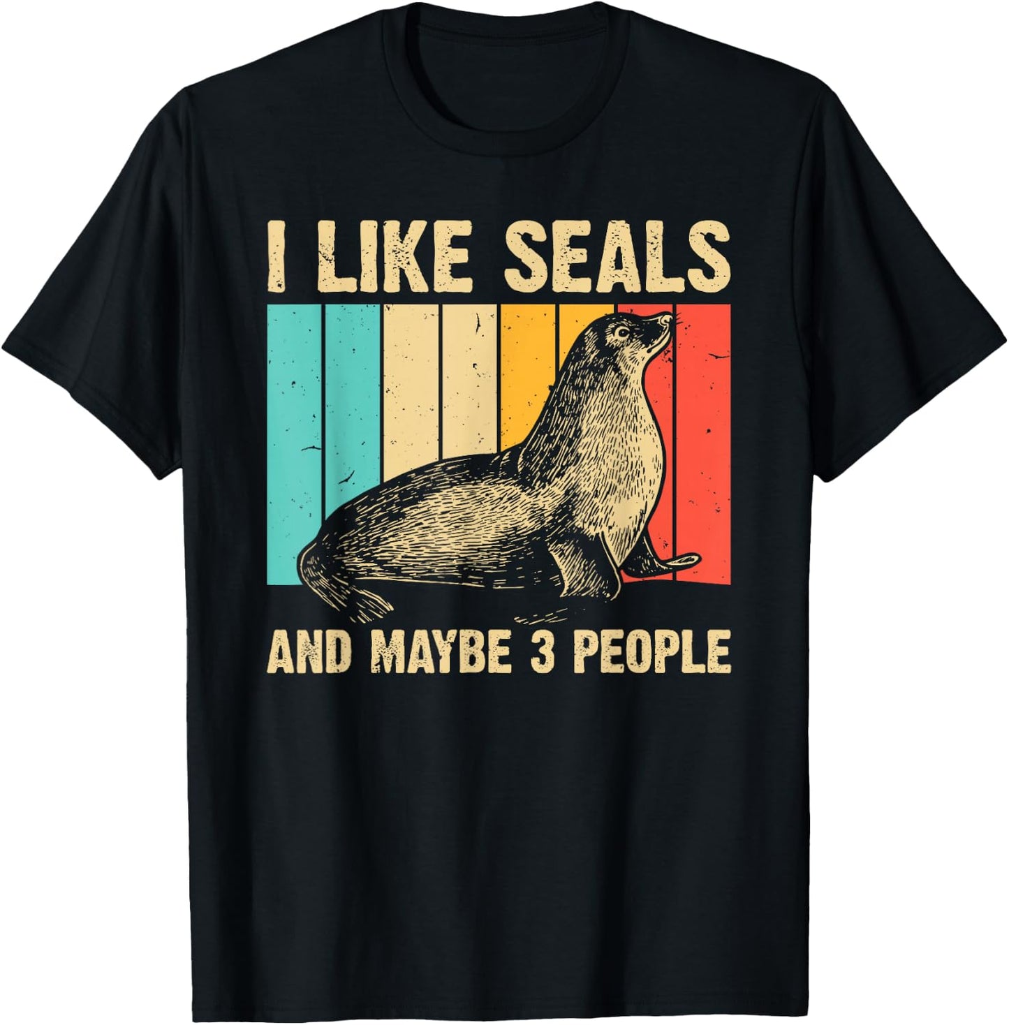 Cool Seal Women Sea Animal Lover Sea Lion Creature T-Shirt - T-Shirt | Black