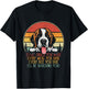 Vintage I'll Be Watching You St Bernard Stalker Dog Owner Men Women T-Shirt - T-Shirt | Black
